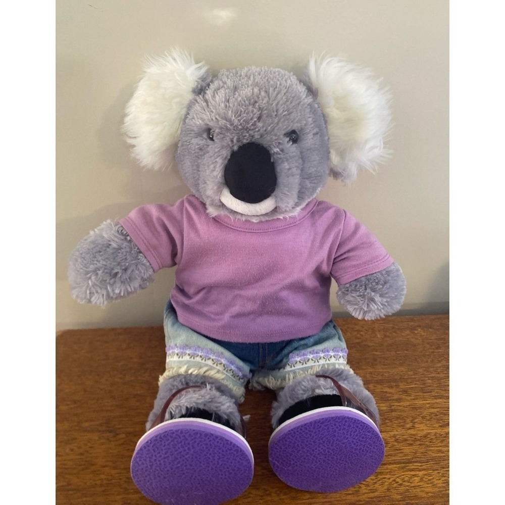 Build A Bear Koala Plush with Outfit 16"